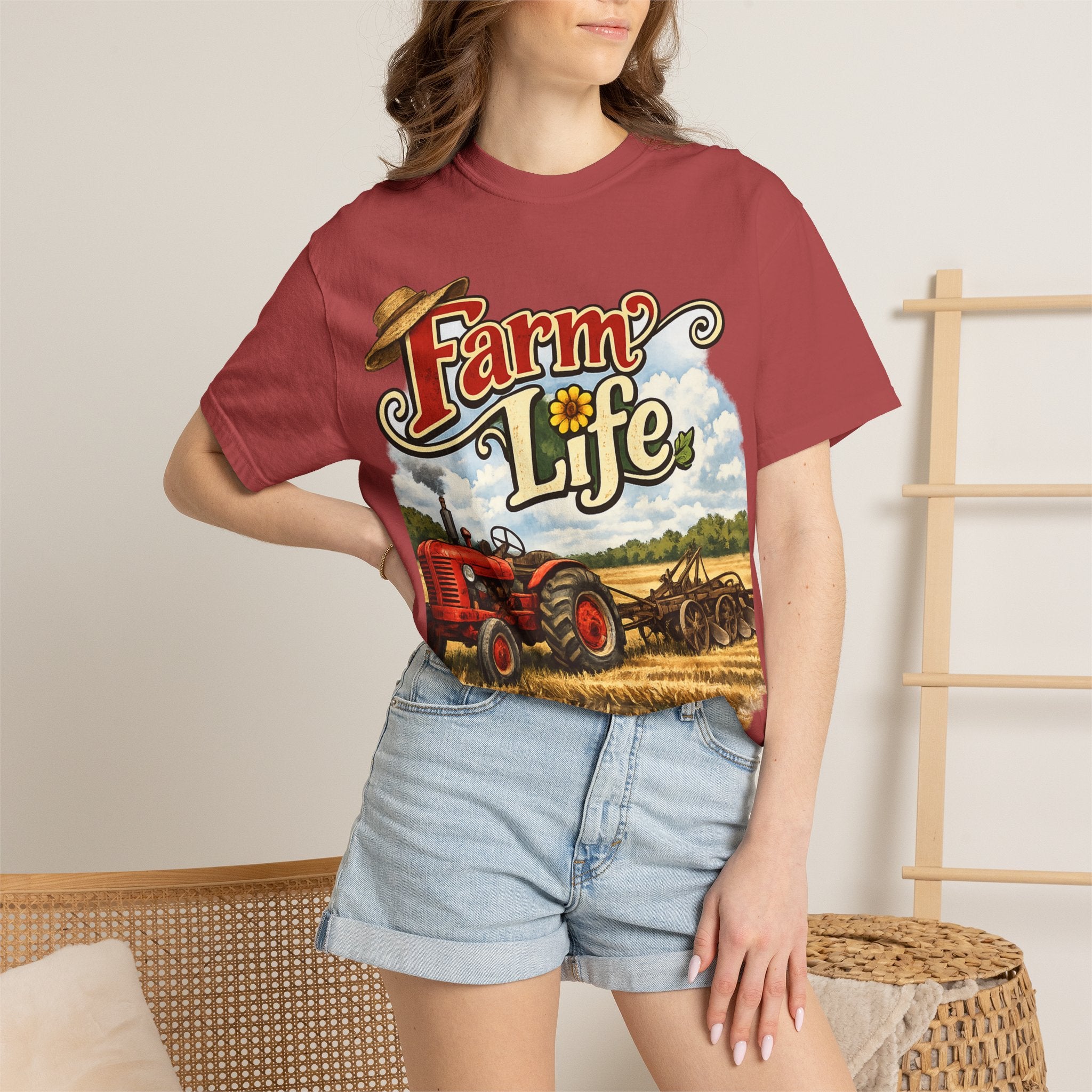Farm Life T-Shirt — Vintage Tractor Country Graphic Tee