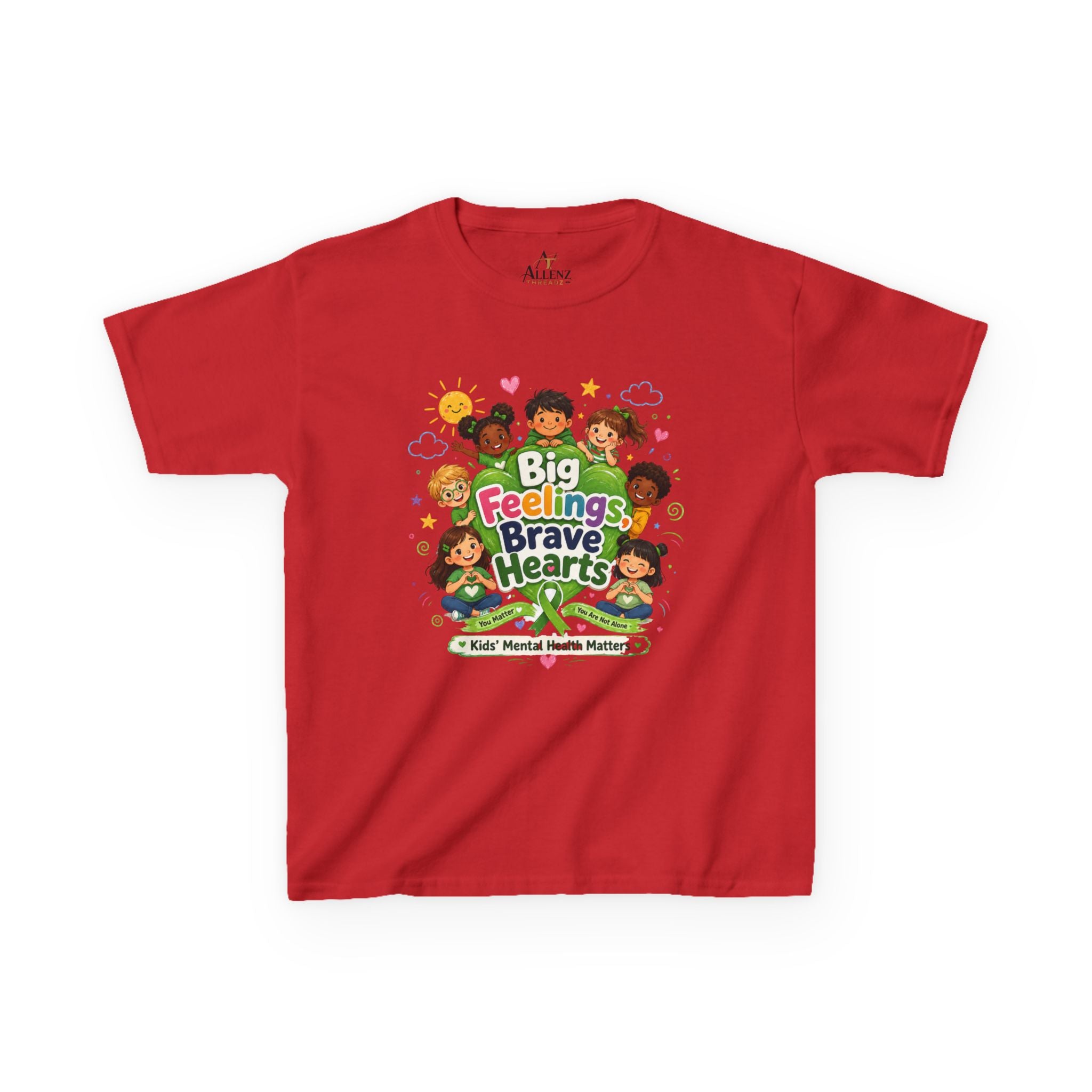 Brave Hearts Mental Health Kids Heavy Cotton™ Tee