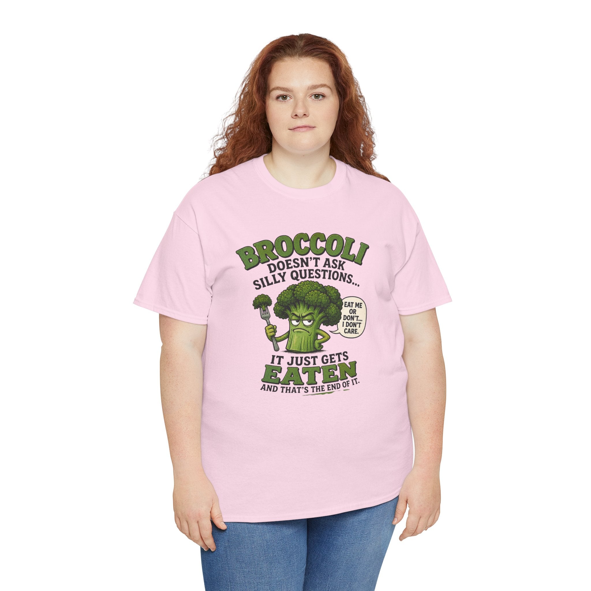 Broccoli head Unisex Heavy Cotton Tee