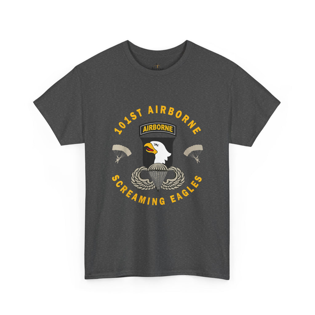 Unisex Heavy Cotton Tee 🦅 101st Airborne “Screaming Eagles” Veteran