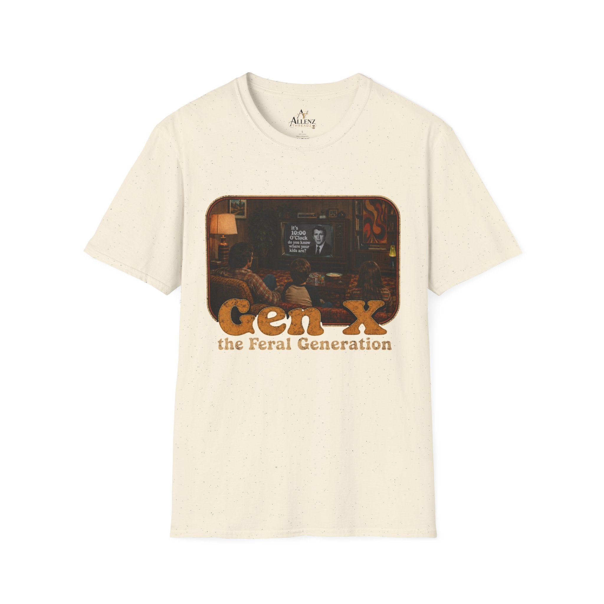 Gen X T-Shirt — "Gen X: The Feral Generation" Retro TV Nostalgia Tee