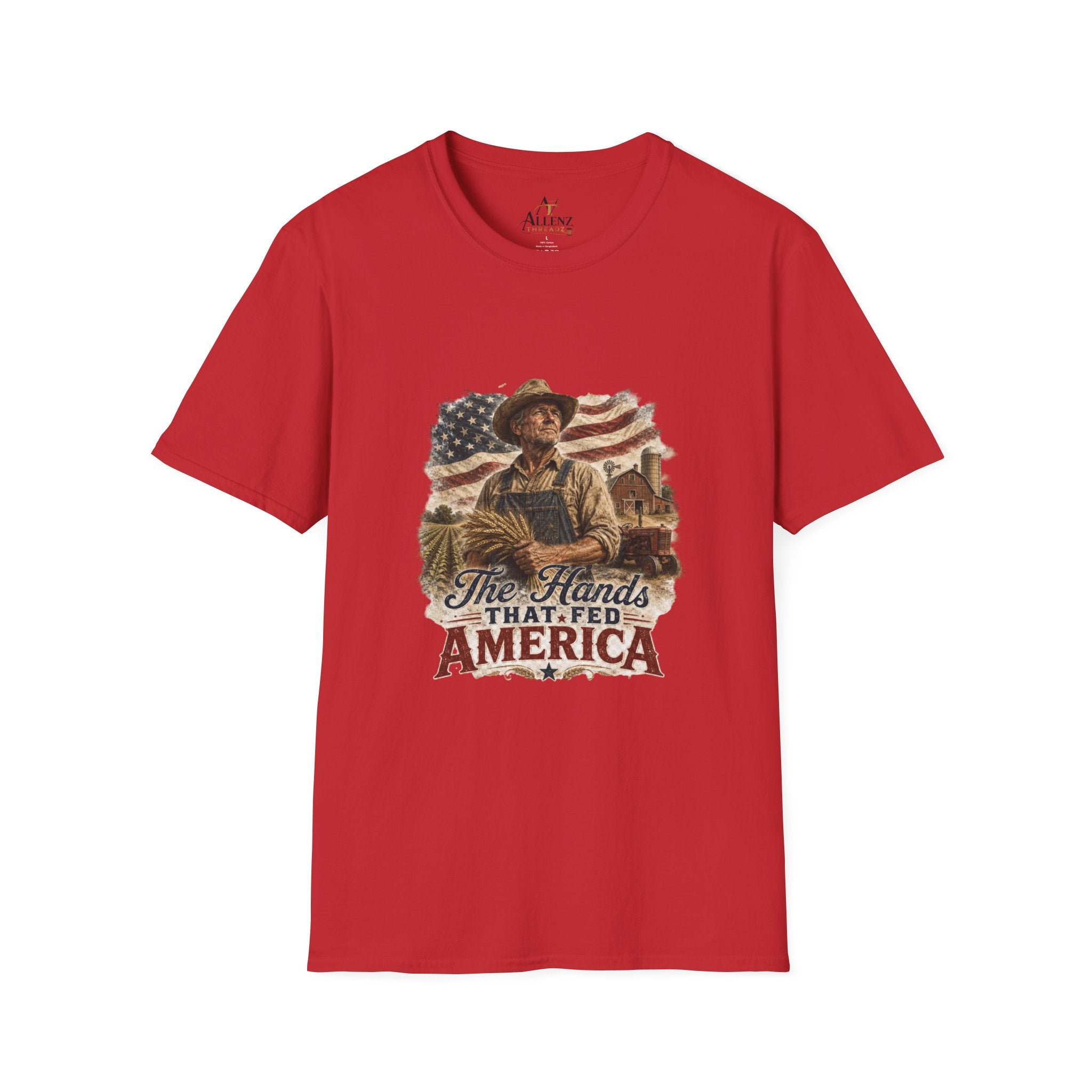 The Hands that fed America Unisex Softstyle T-Shirt