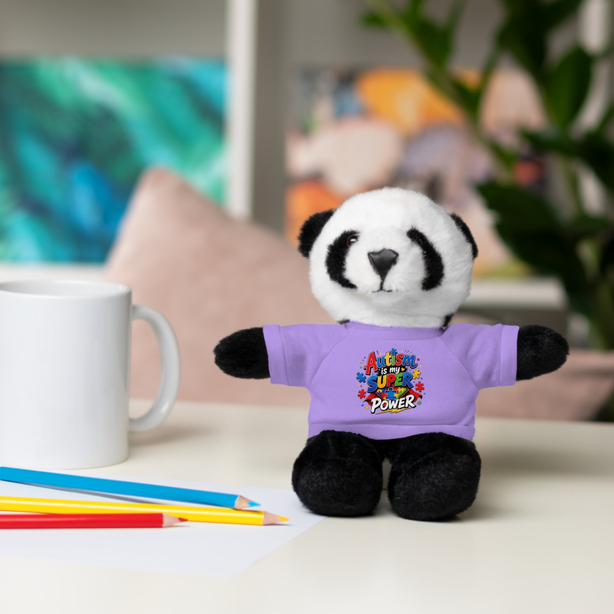 Kids Stuffed Animal with Autism T-Shirt