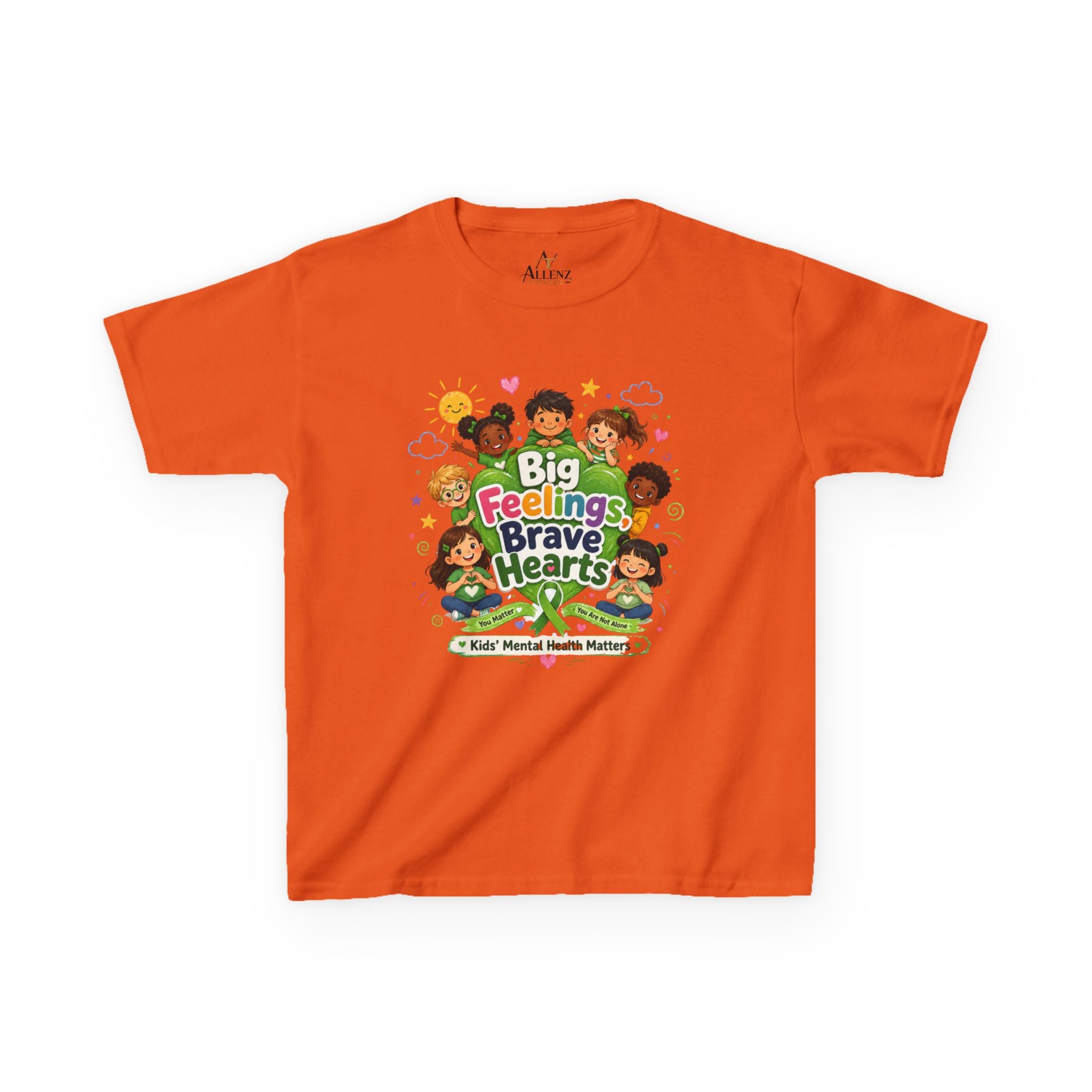 Brave Hearts Mental Health Kids Heavy Cotton™ Tee