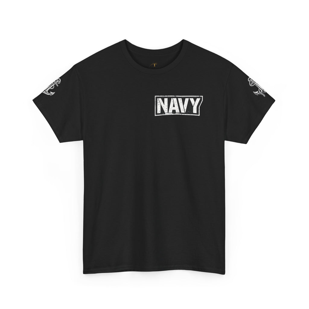 Unisex Heavy Cotton Tee⚓ “I’m A Grumpy Old Navy Veteran” Funny Veteran Shirt ⚓