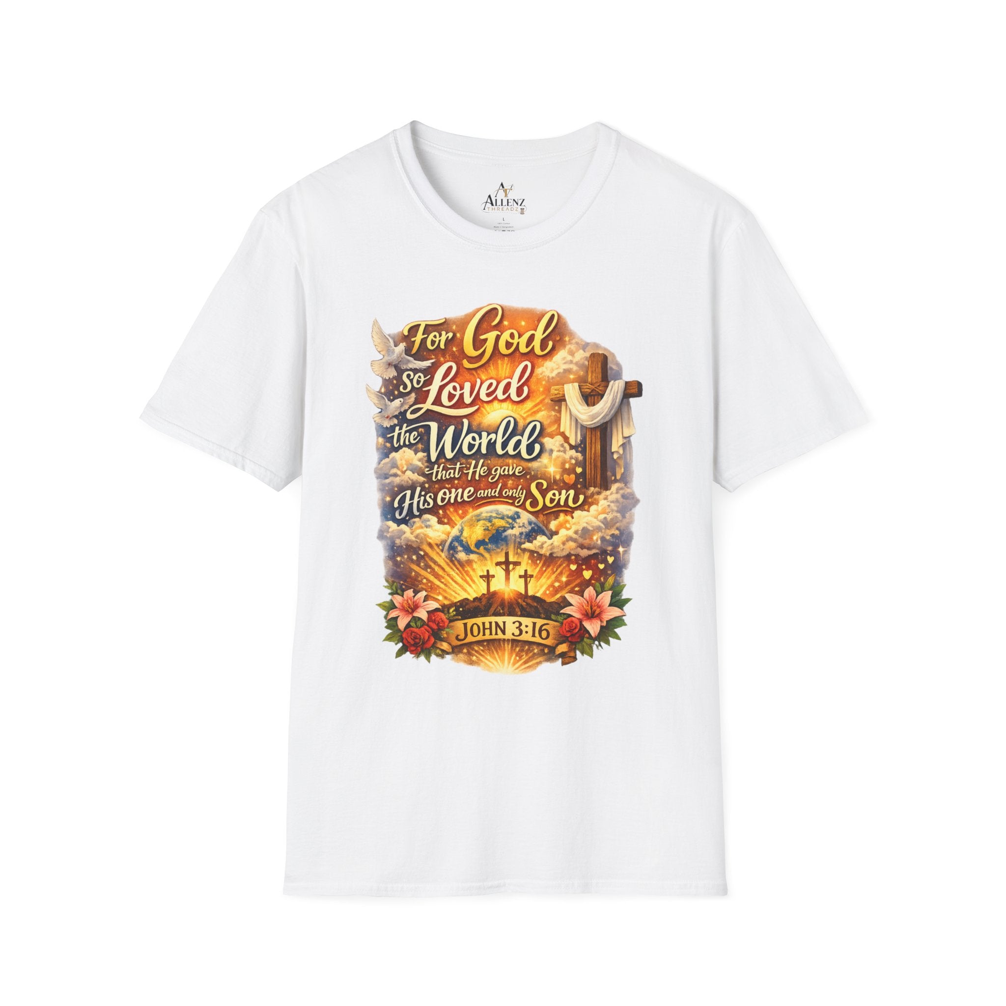 For God So Loved The World Unisex Softstyle T-Shirt
