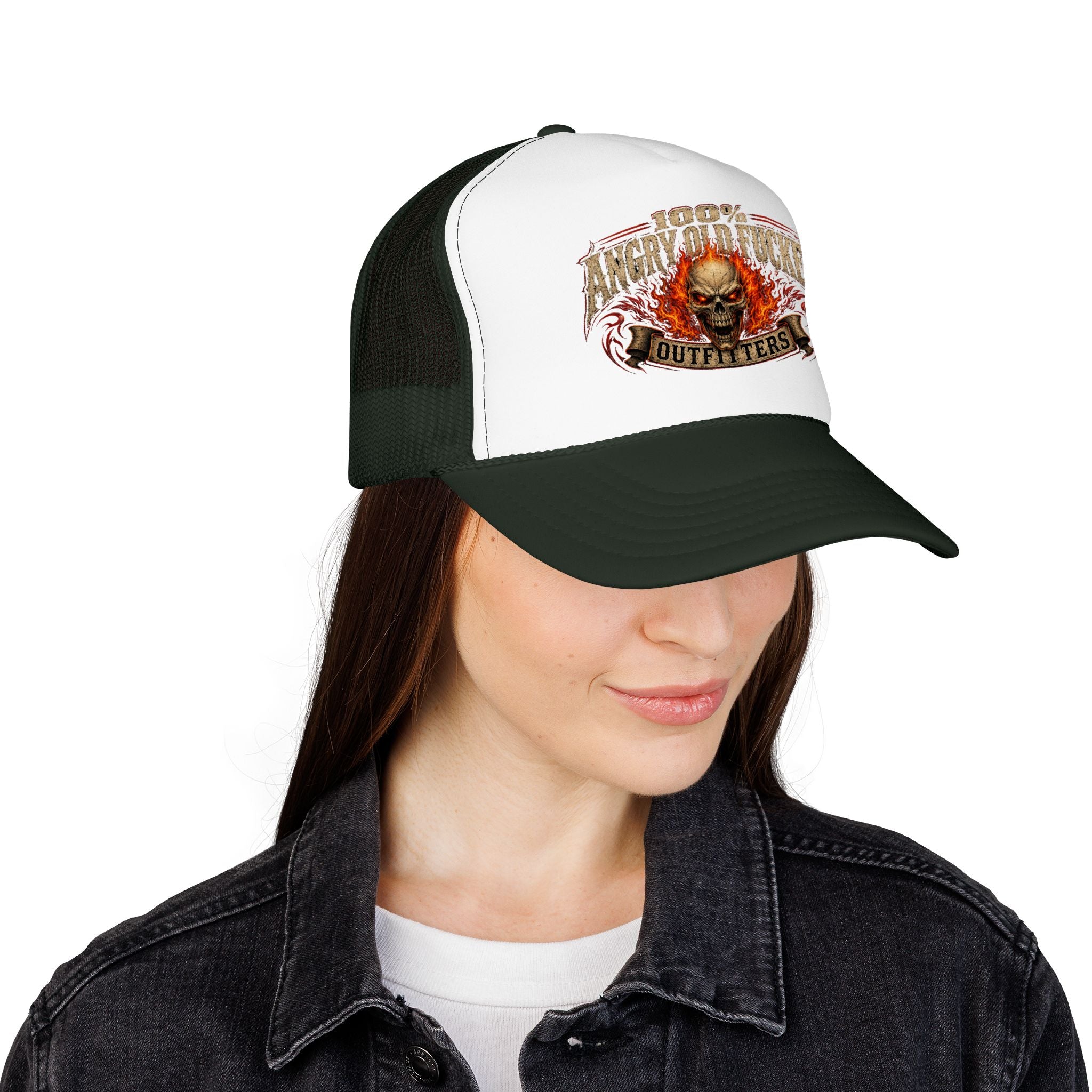 Foam Trucker Hat. 100% angry old man.