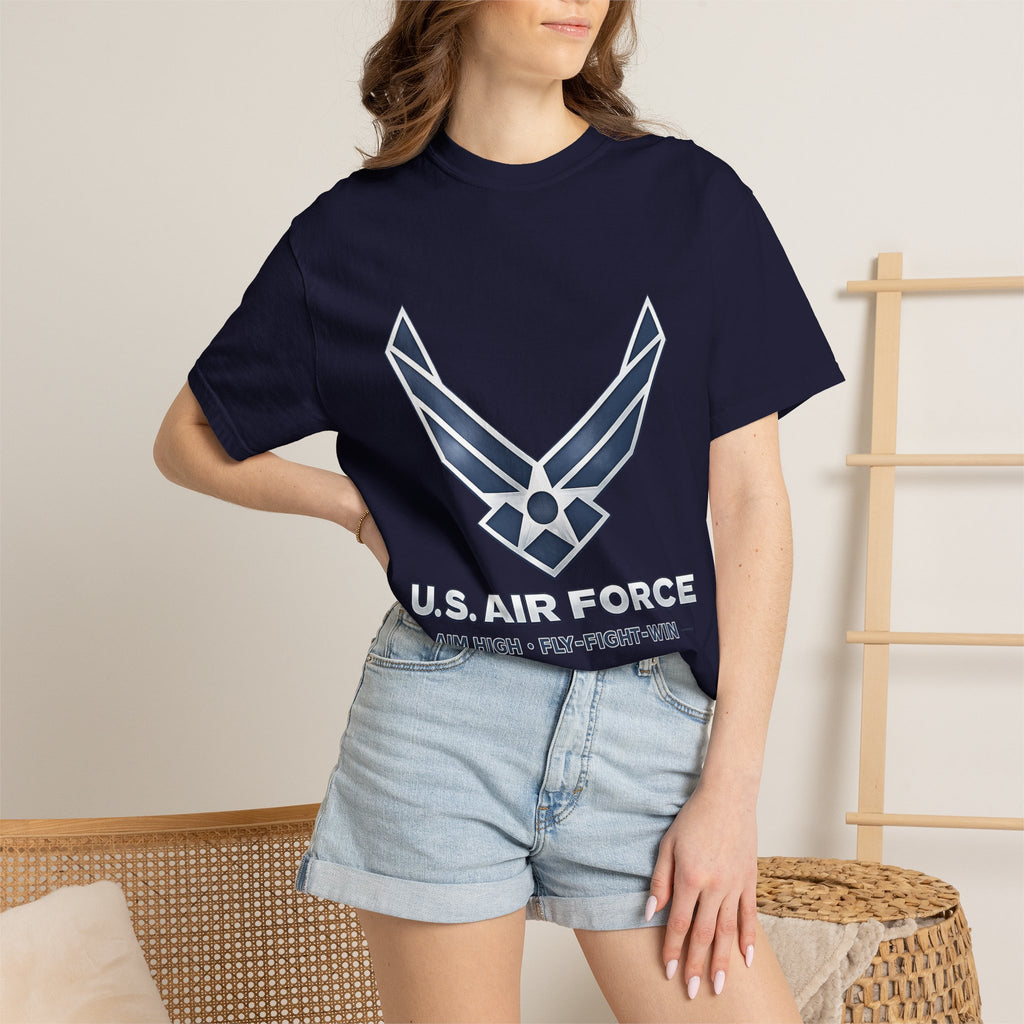 U.S. Air Force Logo T-Shirt — Aim High • Fly Fight Win