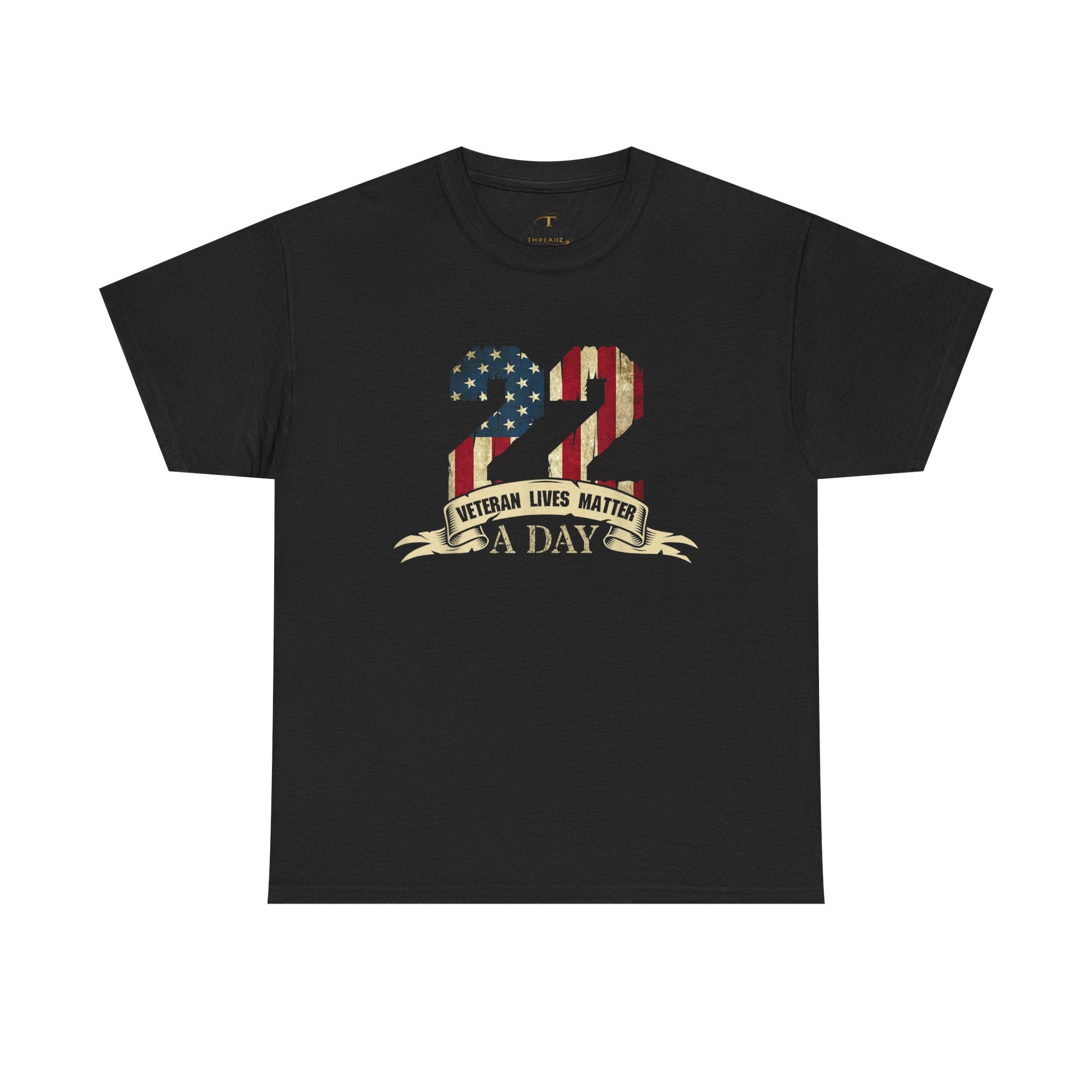 Unisex Heavy Cotton Tee 22 A Day – Veteran Lives Matter