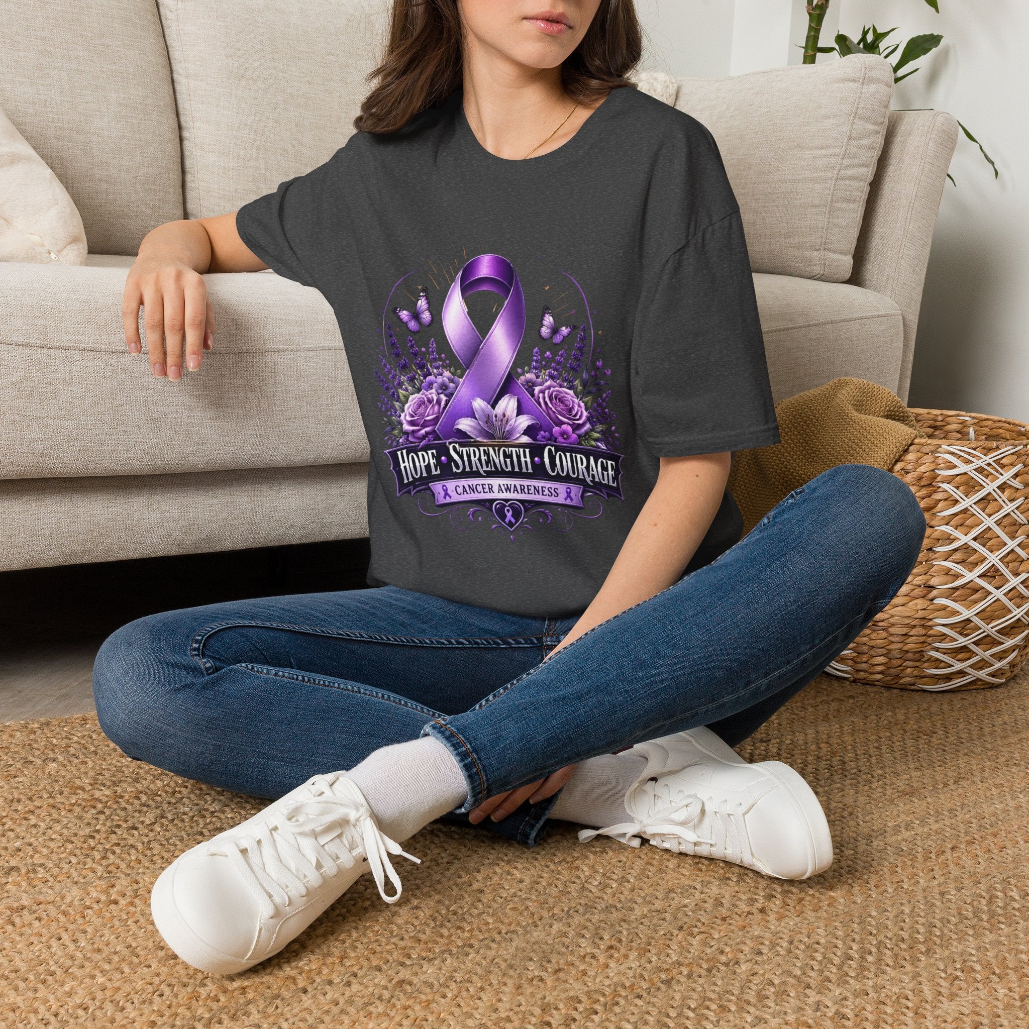 Hope Strength Courage Unisex Softstyle T-Shirt