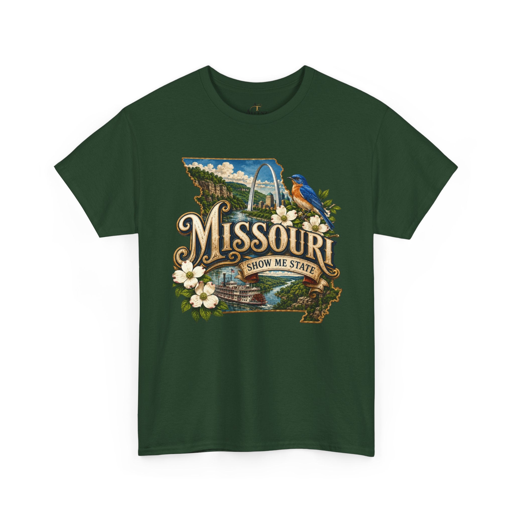 Unisex Heavy Cotton Tee🌊 Missouri – River Heritage and Heartland Beauty 🌊