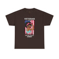Unisex Heavy Cotton Tee✨ Melanin Army Veteran T-Shirt – Strong, Proud and Fearless ✨