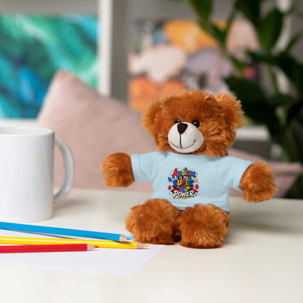 Kids Stuffed Animal with Autism T-Shirt