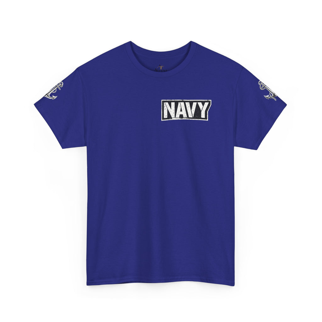 Unisex Heavy Cotton Tee⚓ “I’m A Grumpy Old Navy Veteran” Funny Veteran Shirt ⚓