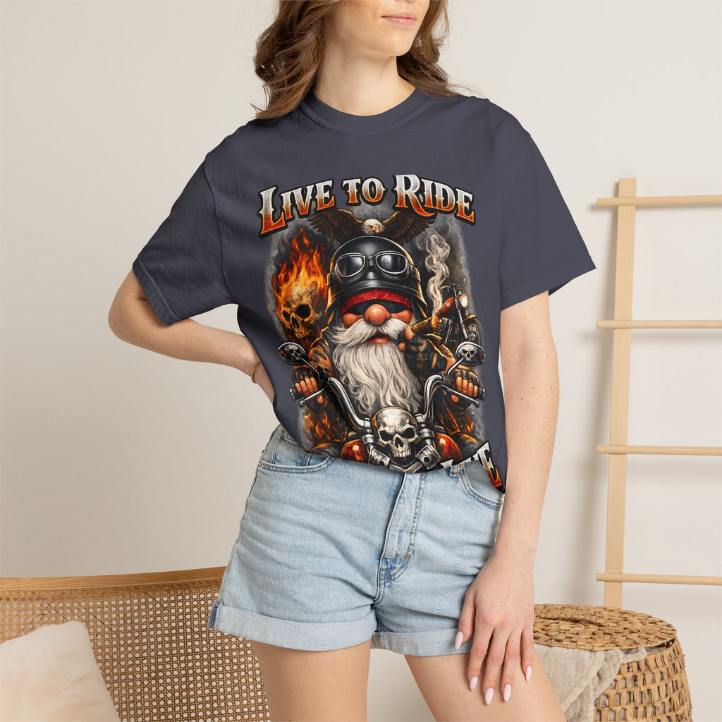 Ride to Live Motorcycle T-Shirt — "Live to Ride, Ride to Live" Graphic Tee