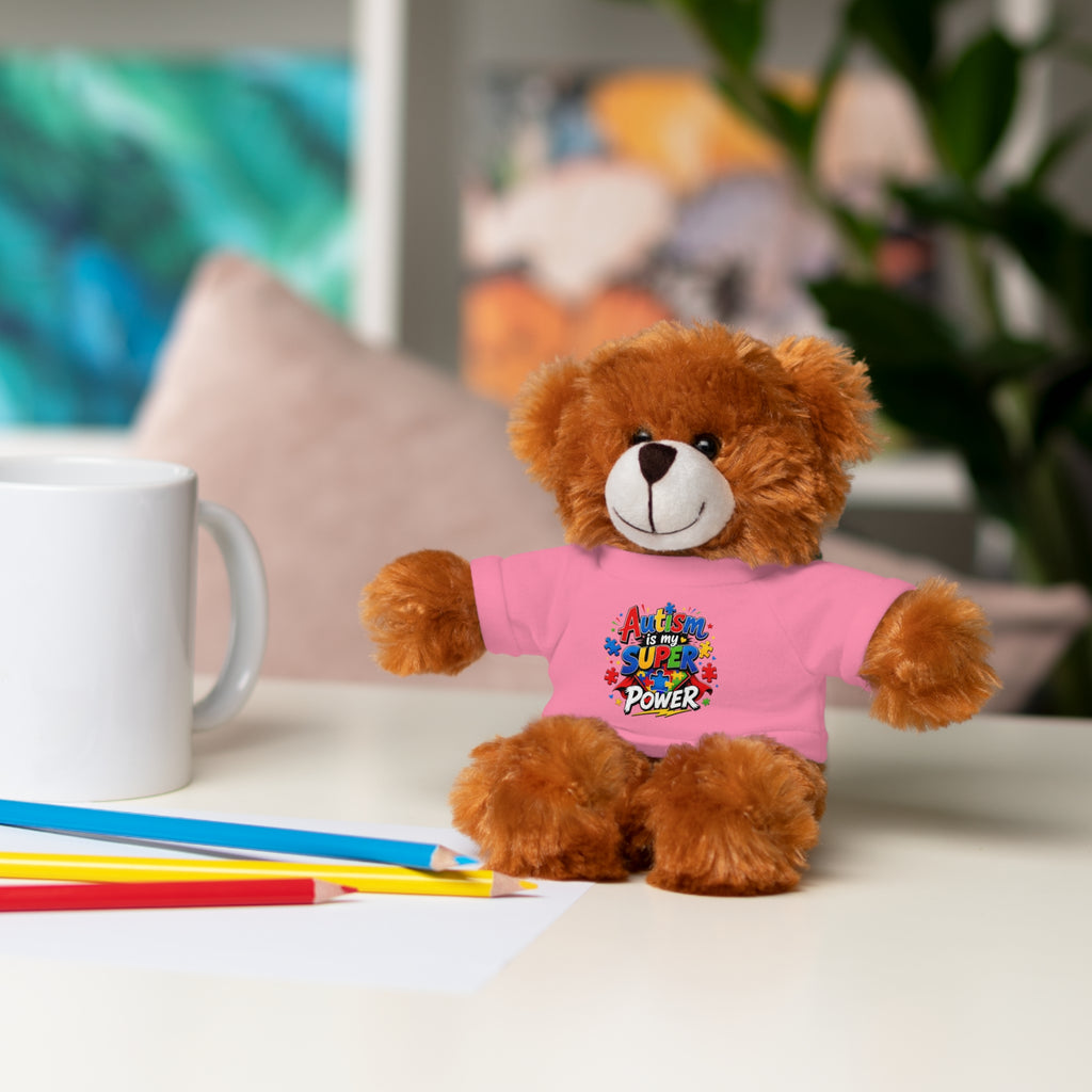 Kids Stuffed Animal with Autism T-Shirt