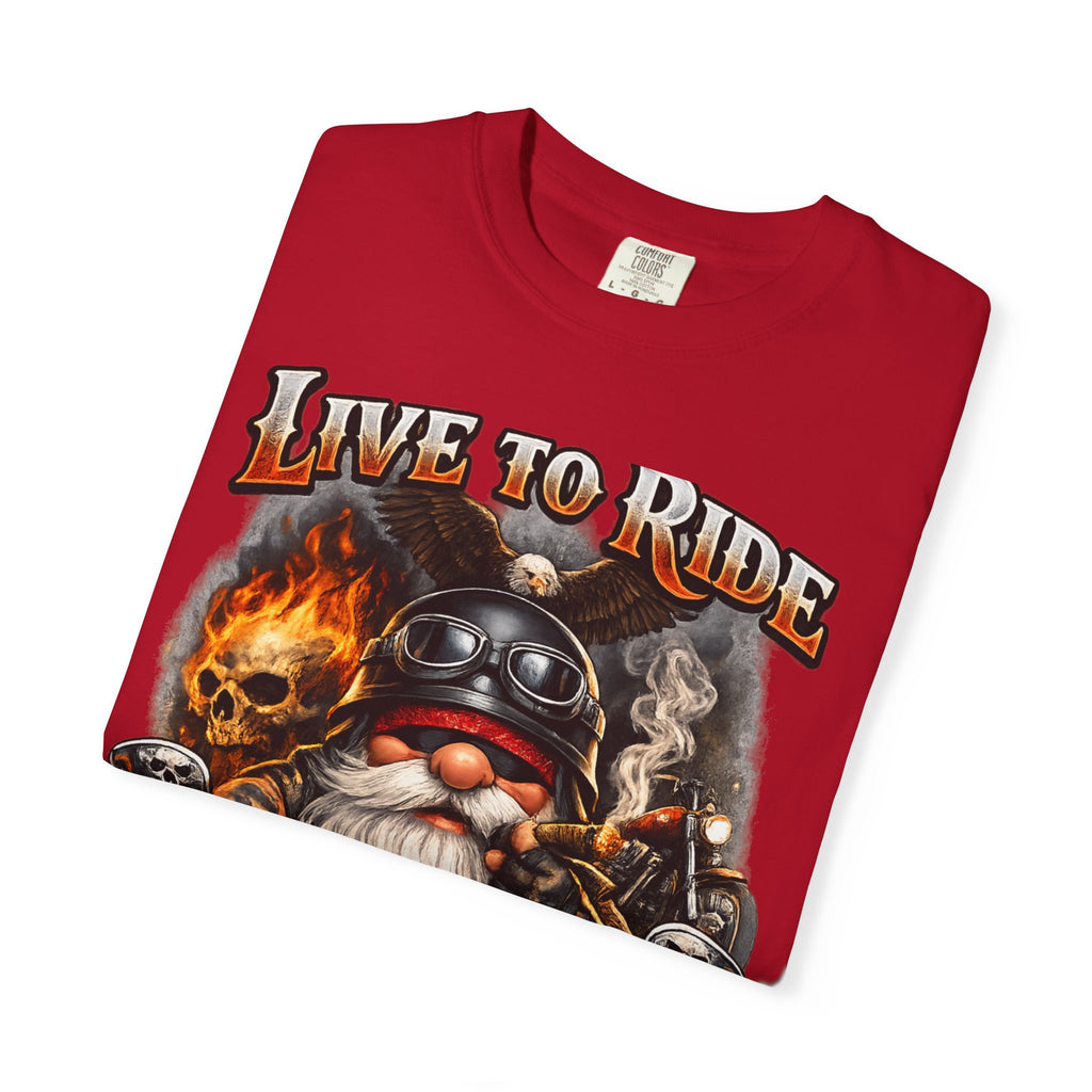 Ride to Live Motorcycle T-Shirt — "Live to Ride, Ride to Live" Graphic Tee