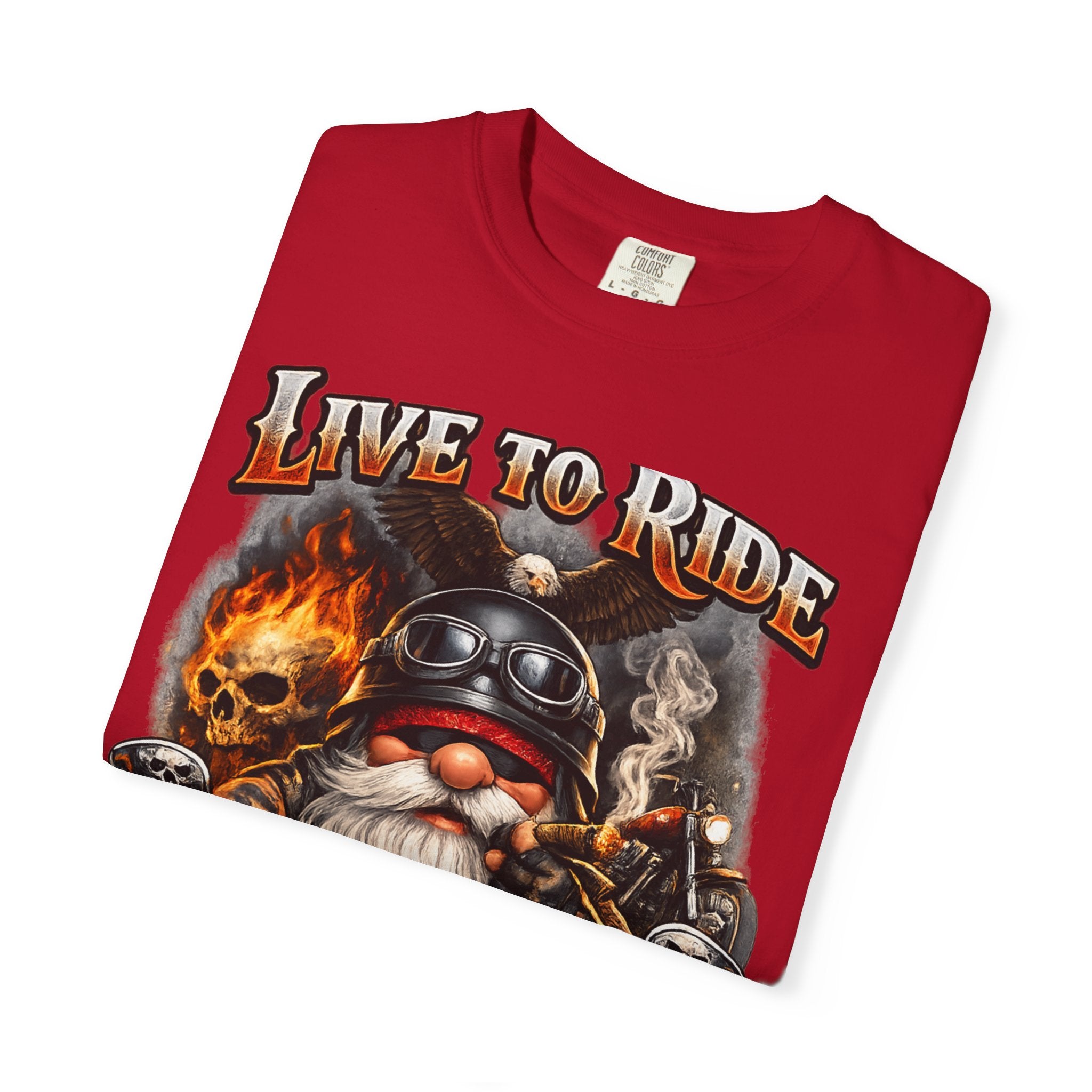 Ride to Live Motorcycle T-Shirt — "Live to Ride, Ride to Live" Graphic Tee