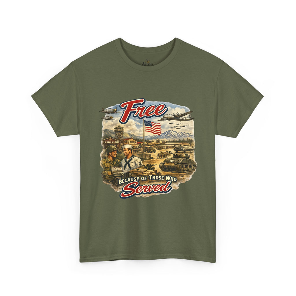 Unisex Heavy Cotton Tee - free because of who served
