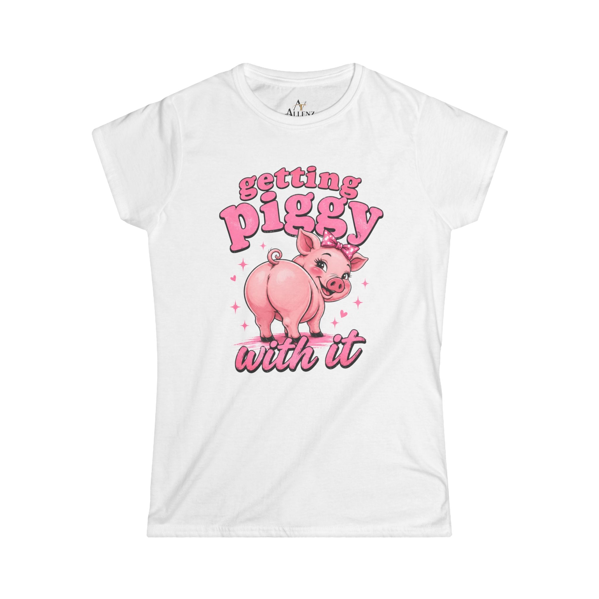 Women's Softstyle Tee   (Getting Piggy with it)