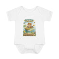 Infant Baby Rib Bodysuit 🐿️🚤 Boop Boop I’m a Nut – Cute Kids T-Shirt Design 💙✨