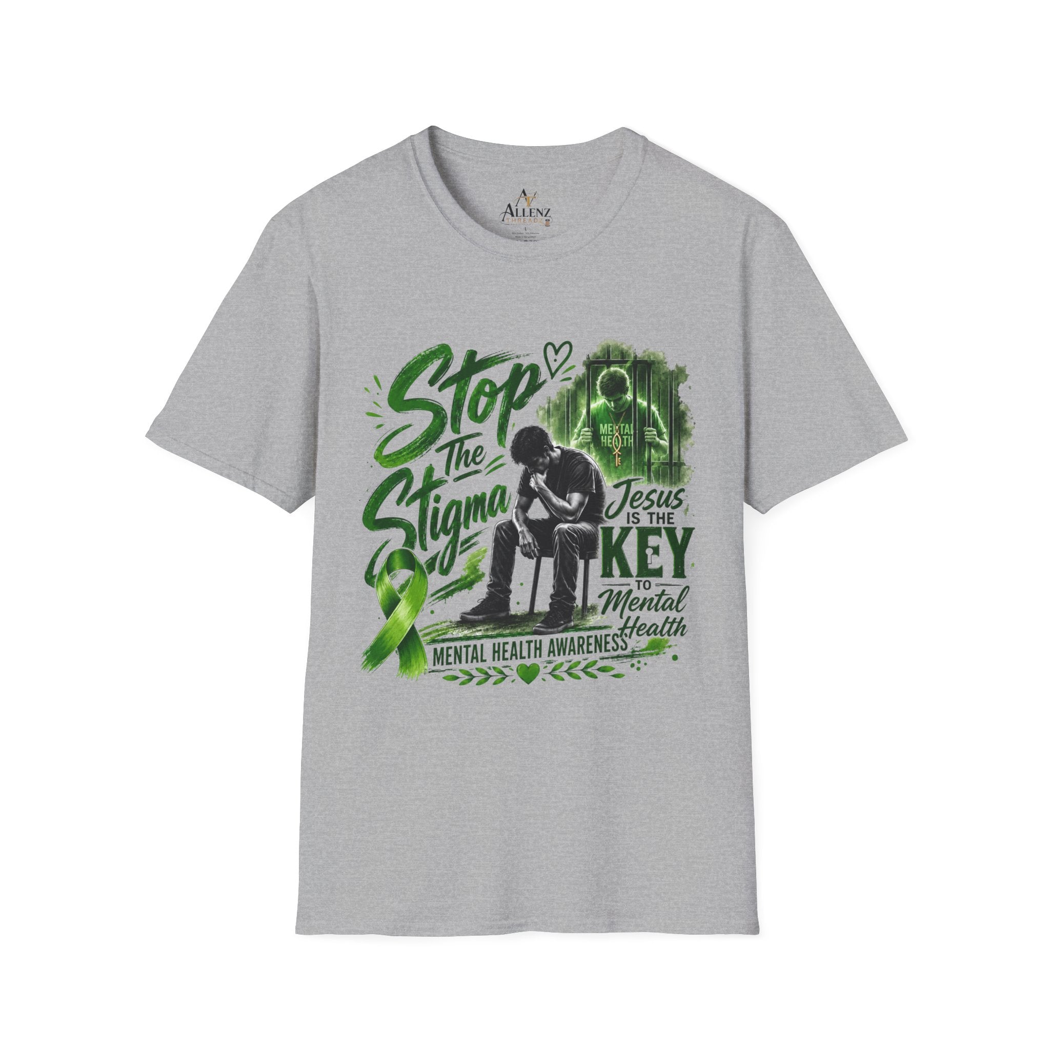 Mental Health Awareness T-Shirt — "Stop the Stigma" Christian Support Tee