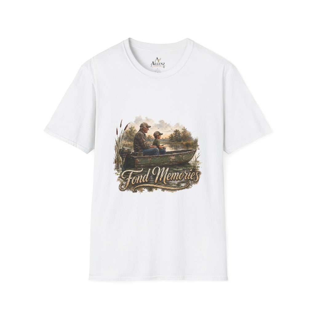 Grandpa and Grandson Fishing Unisex Softstyle T-Shirt