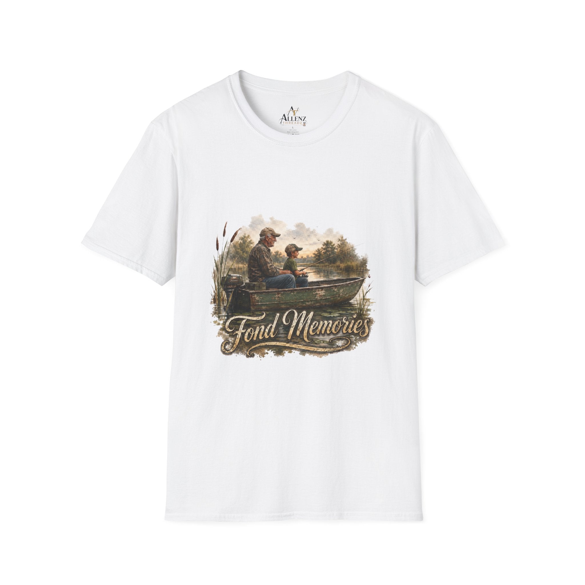 Grandpa and Grandson Fishing Unisex Softstyle T-Shirt