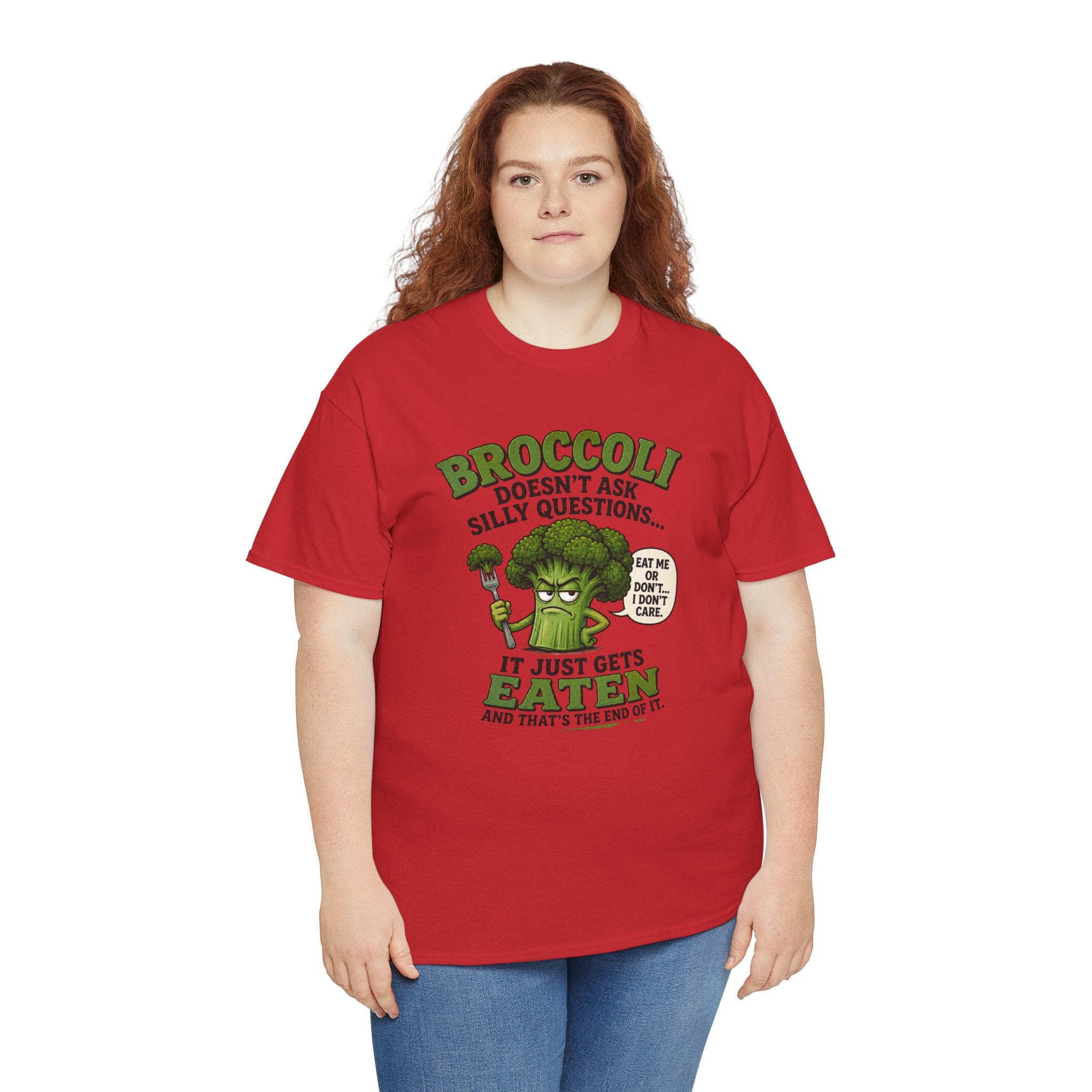 Broccoli head Unisex Heavy Cotton Tee