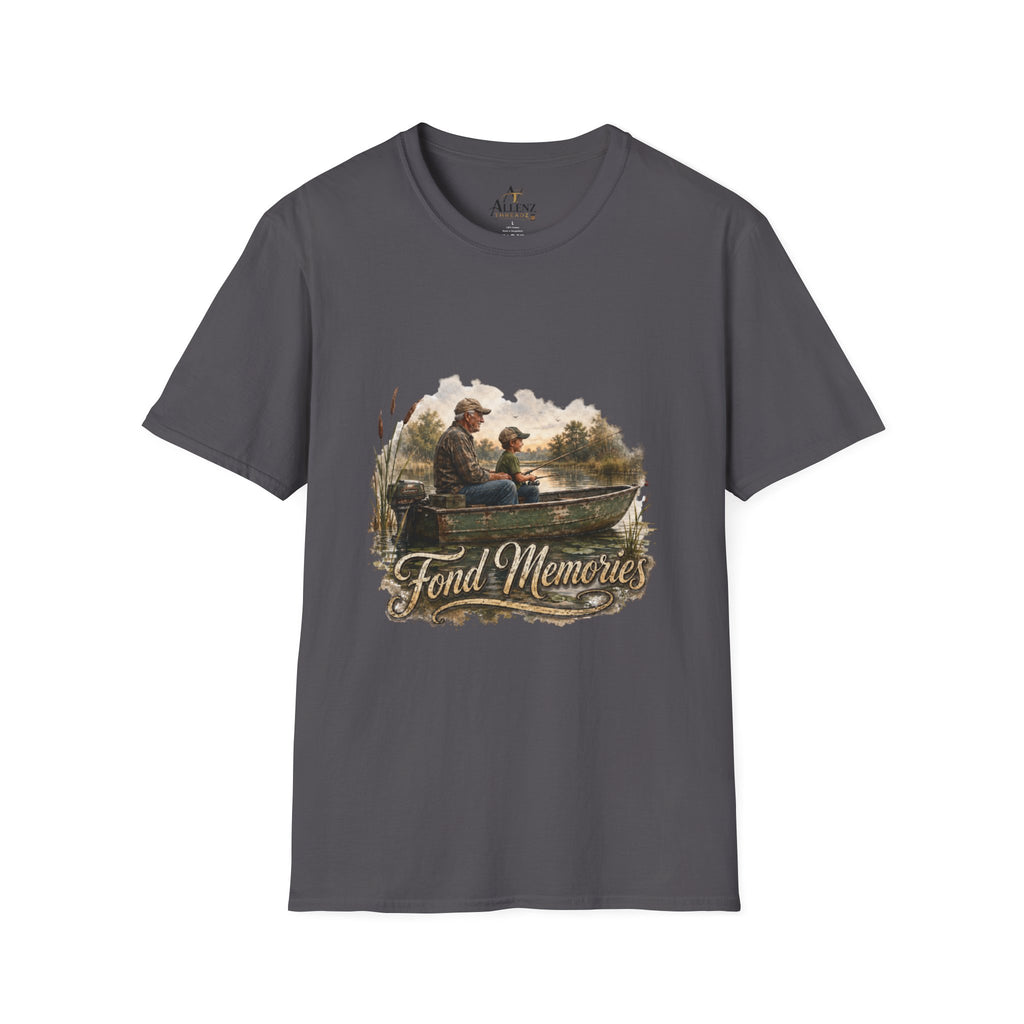 Grandpa and Grandson Fishing Unisex Softstyle T-Shirt
