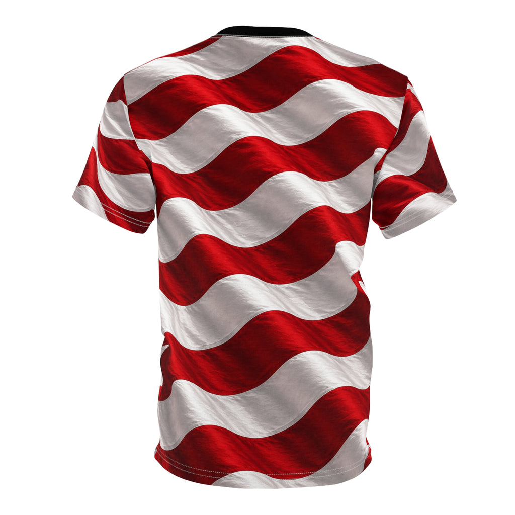American Flag Unisex Cut and Sew Tee (AOP)