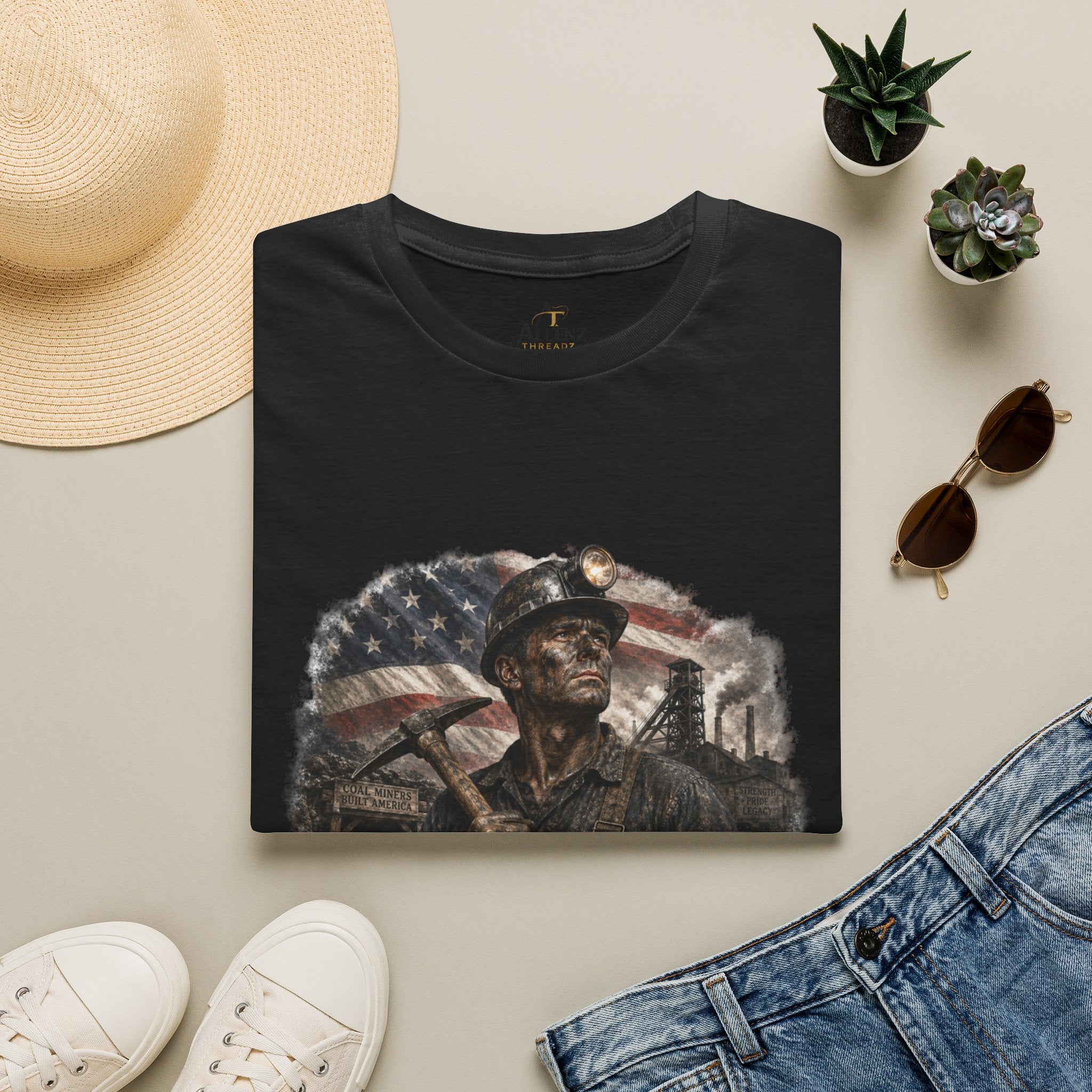 American Coal Miner Unisex Softstyle T-Shirt