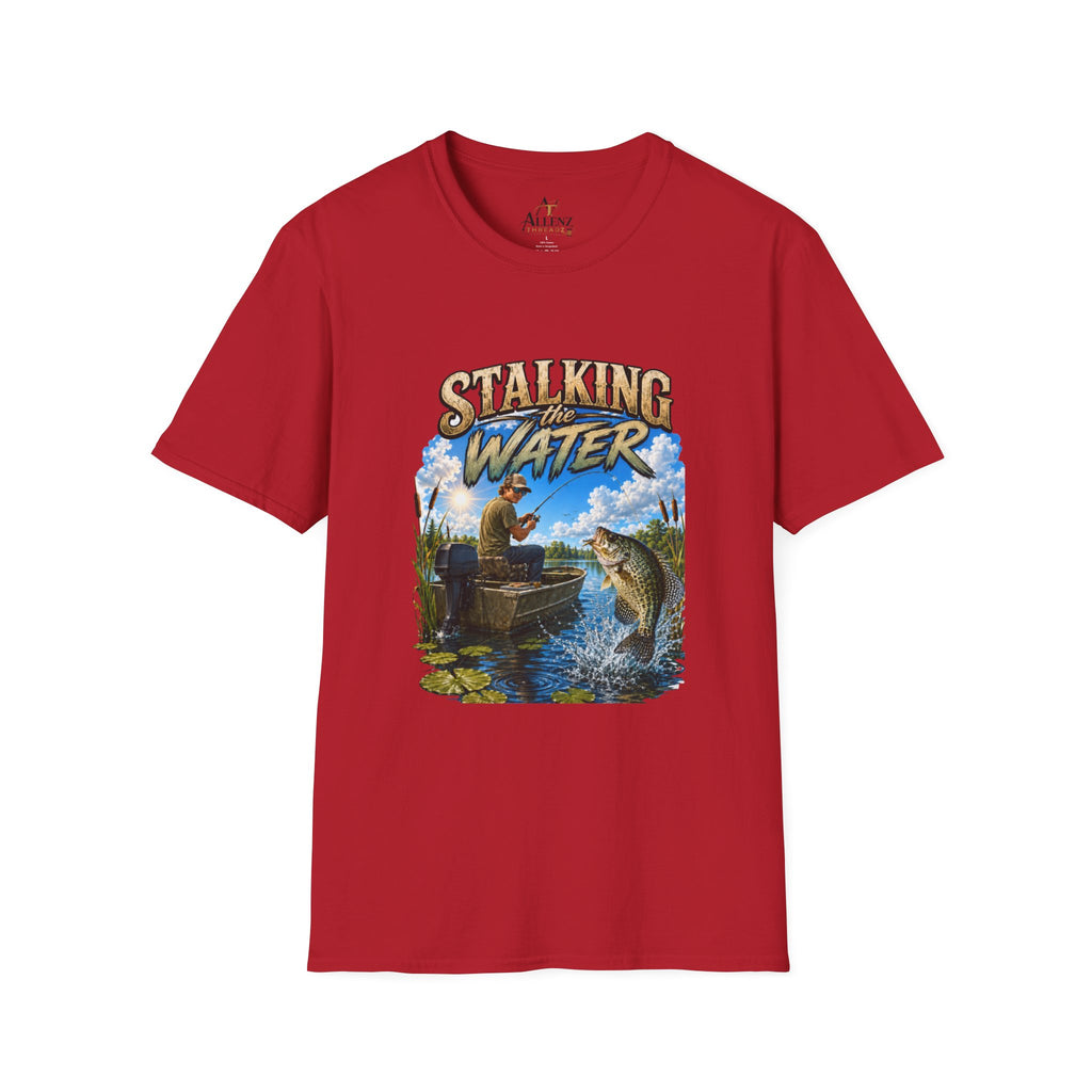 Stalking The Water Fishing Unisex Softstyle T-Shirt