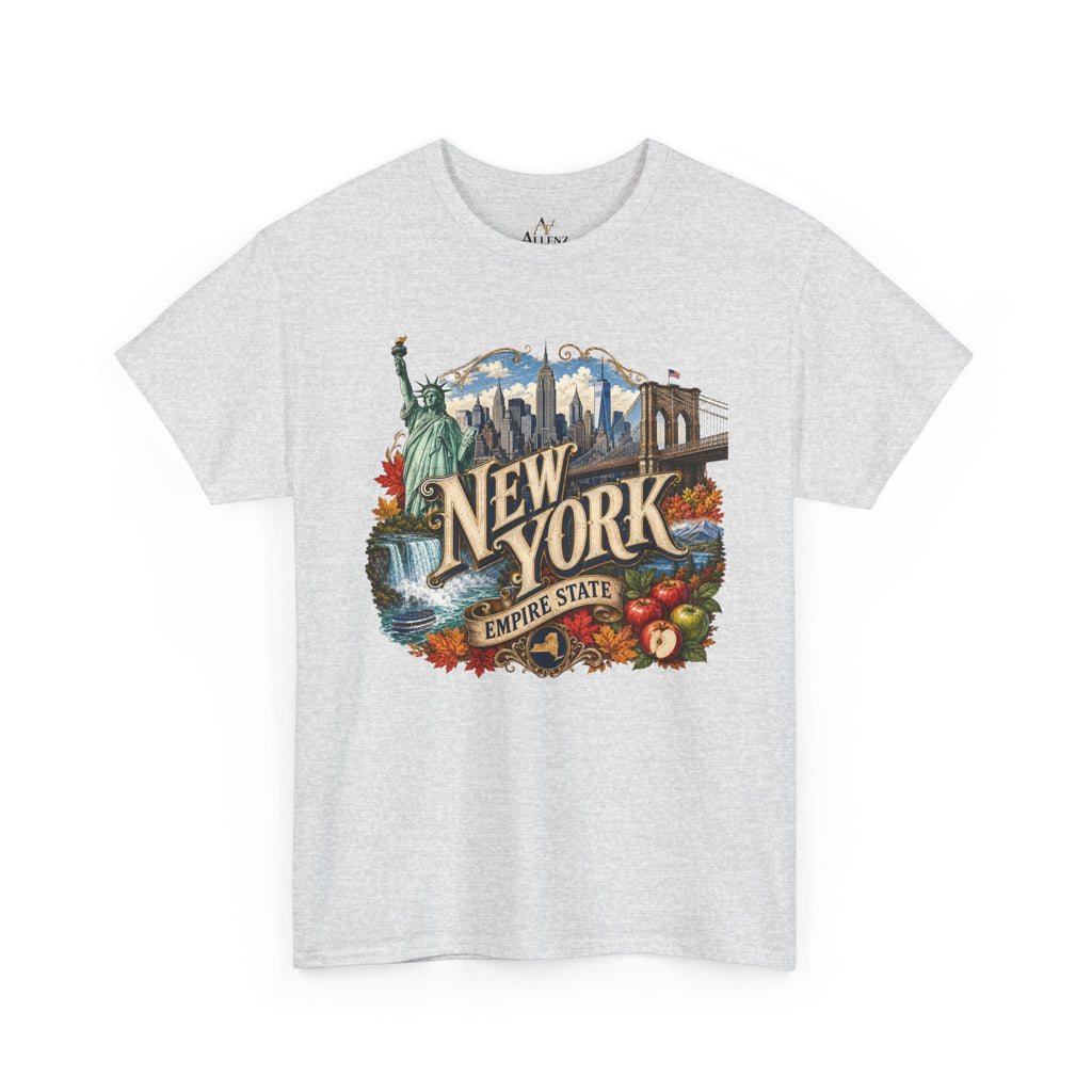 Unisex Heavy Cotton Tee🗽 New York – Empire State Energy and Natural Wonder 🍎🌆