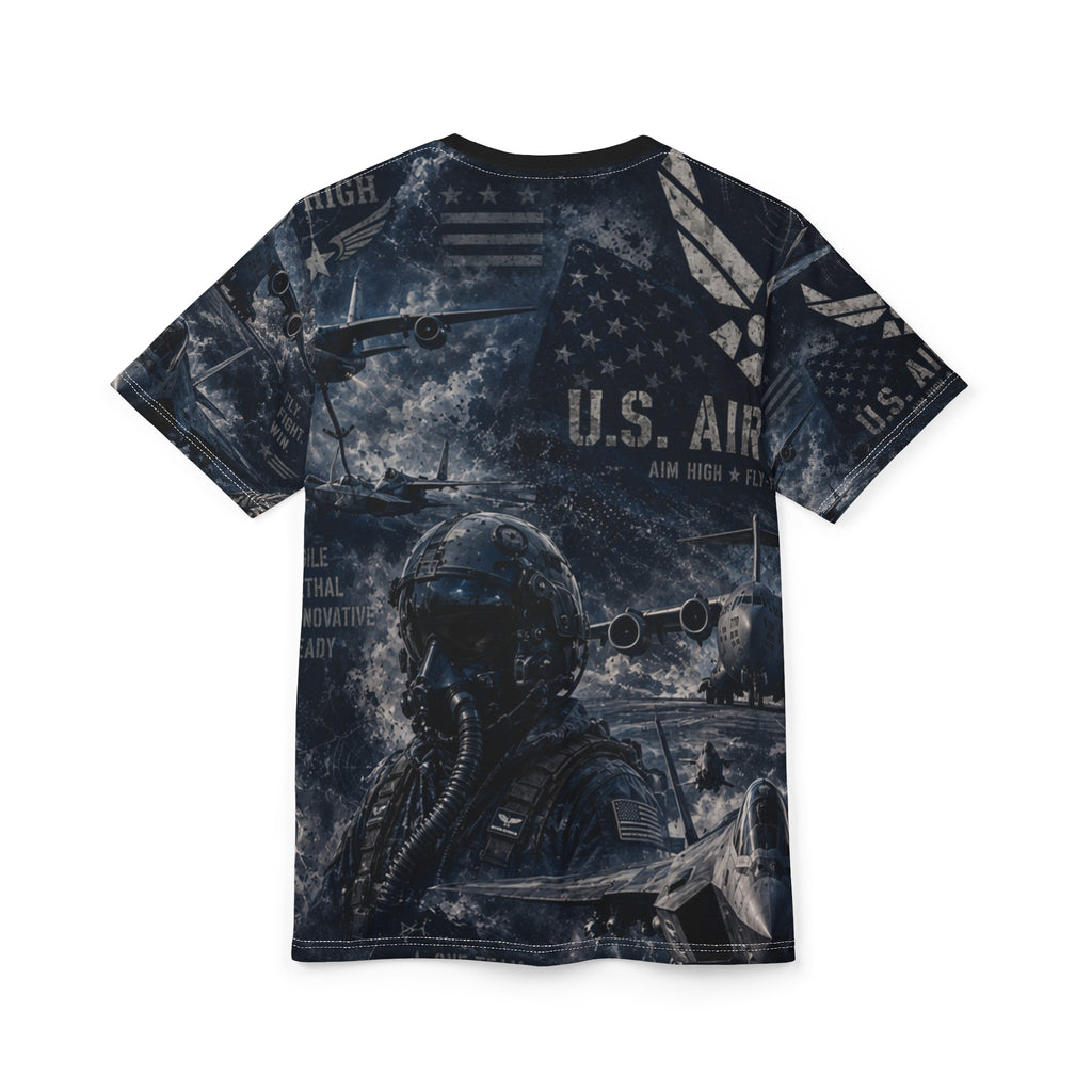 Unisex AIR FORCE Cut and Sew Tee (AOP)