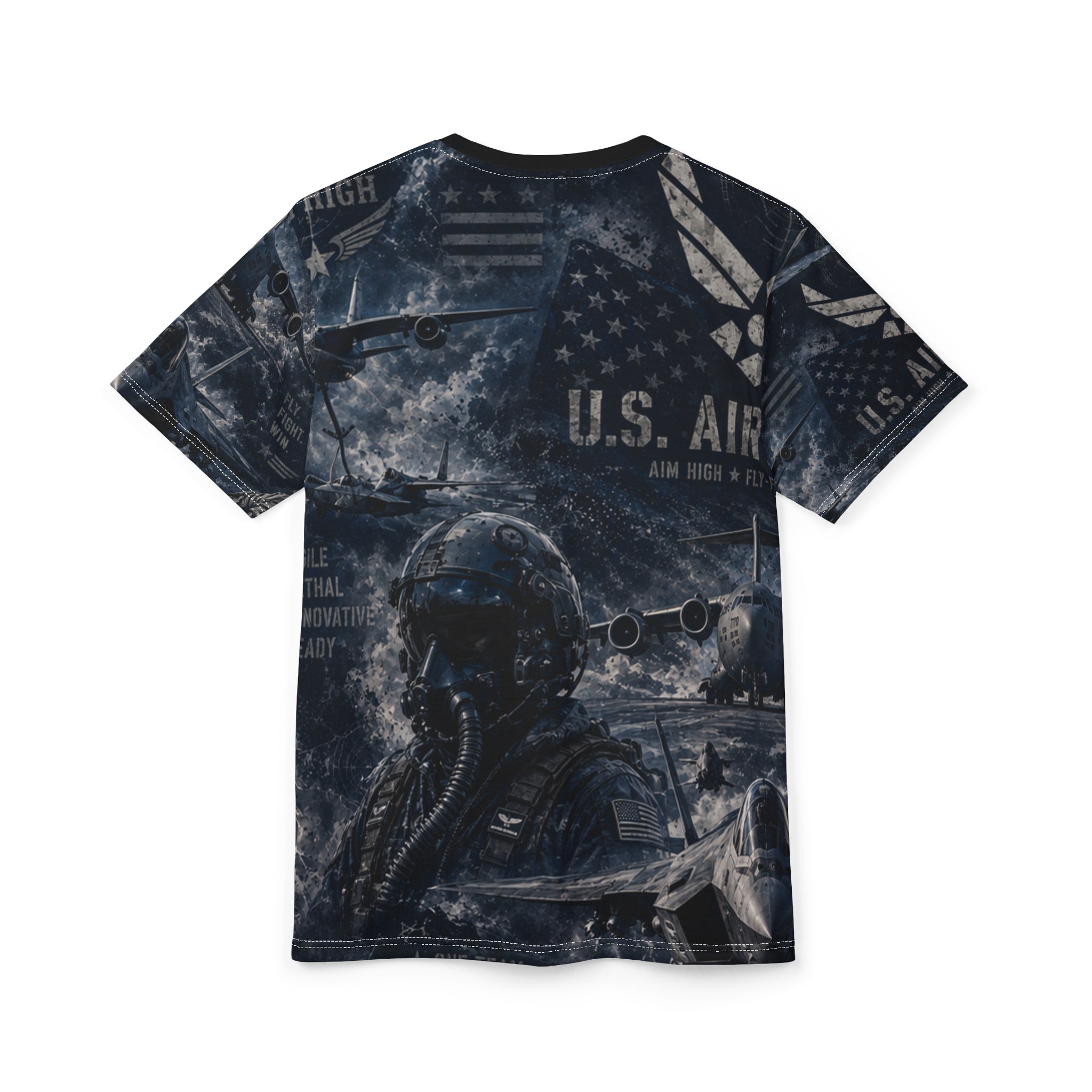 Unisex AIR FORCE Cut and Sew Tee (AOP)