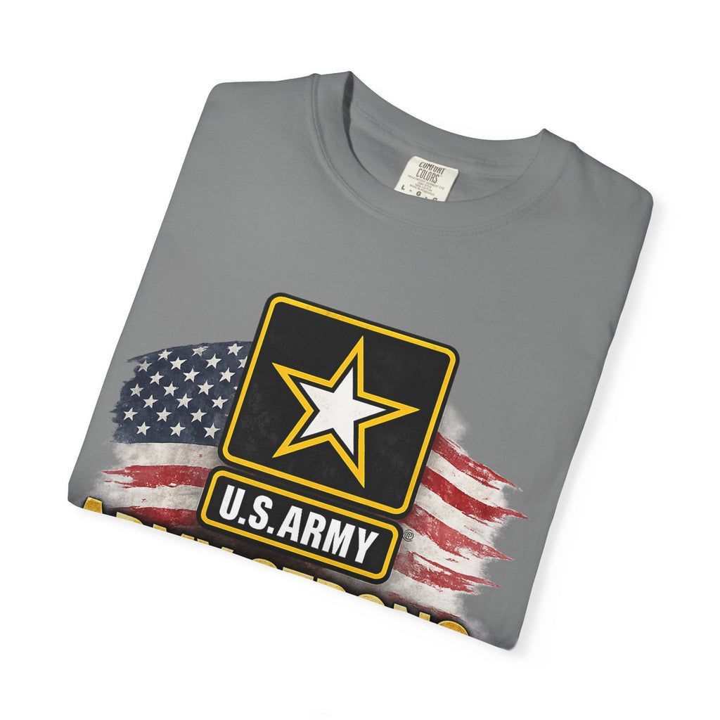 Army Strong T‑Shirt — U.S. Army Logo with American Flag ("This We'll Defend")