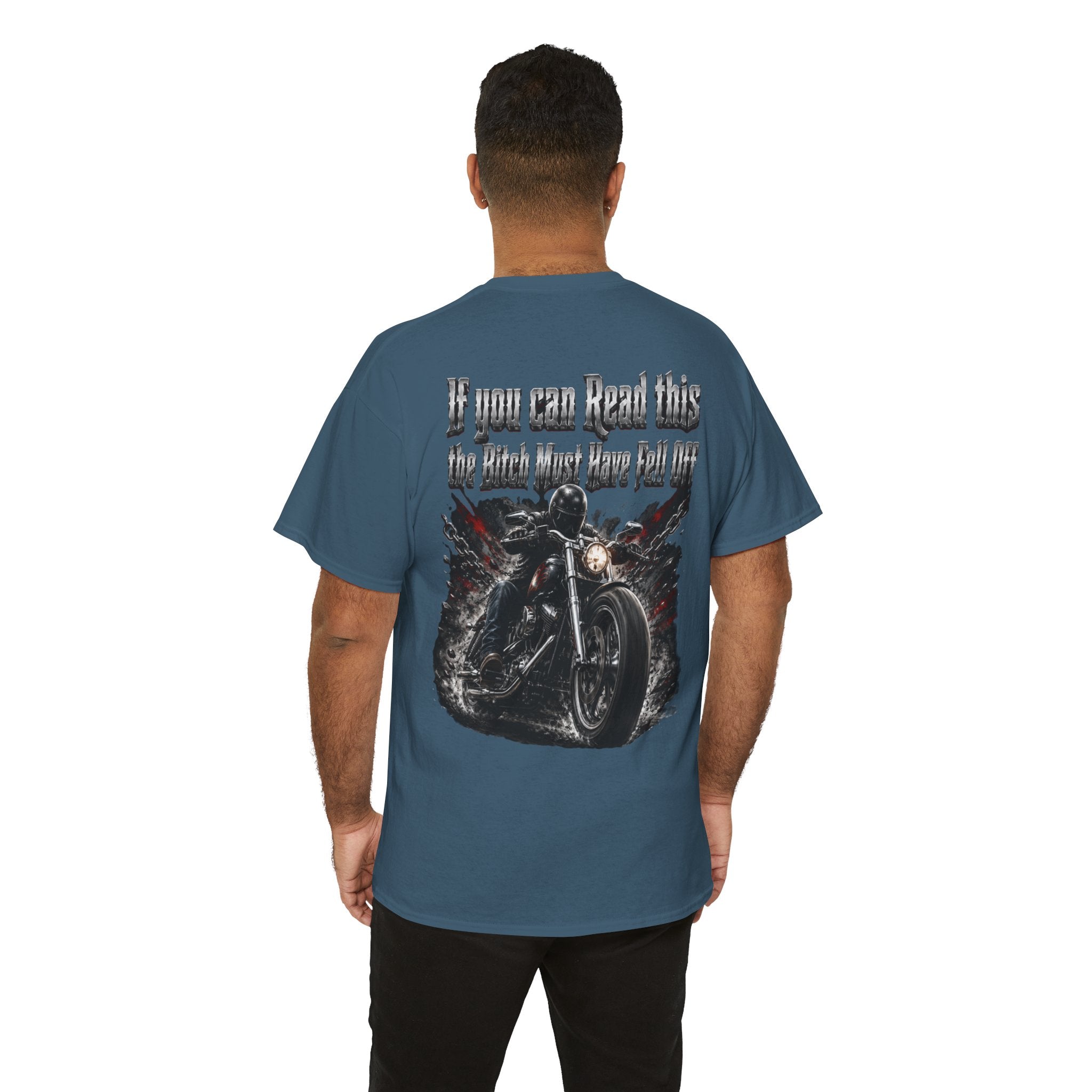 I you can Read This Biker Shirt Unisex Heavy Cotton Tee