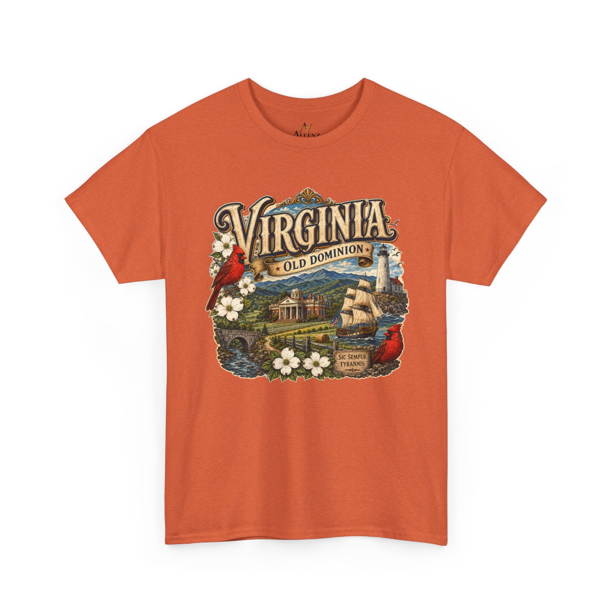 Unisex Heavy Cotton Tee Virginia – Timeless Beauty of the Old Dominion 🚢🕊️
