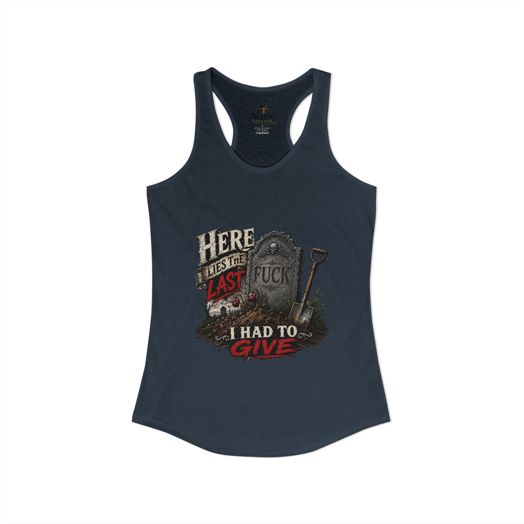 Here Lies Funny Women's Ideal Racerback Tank