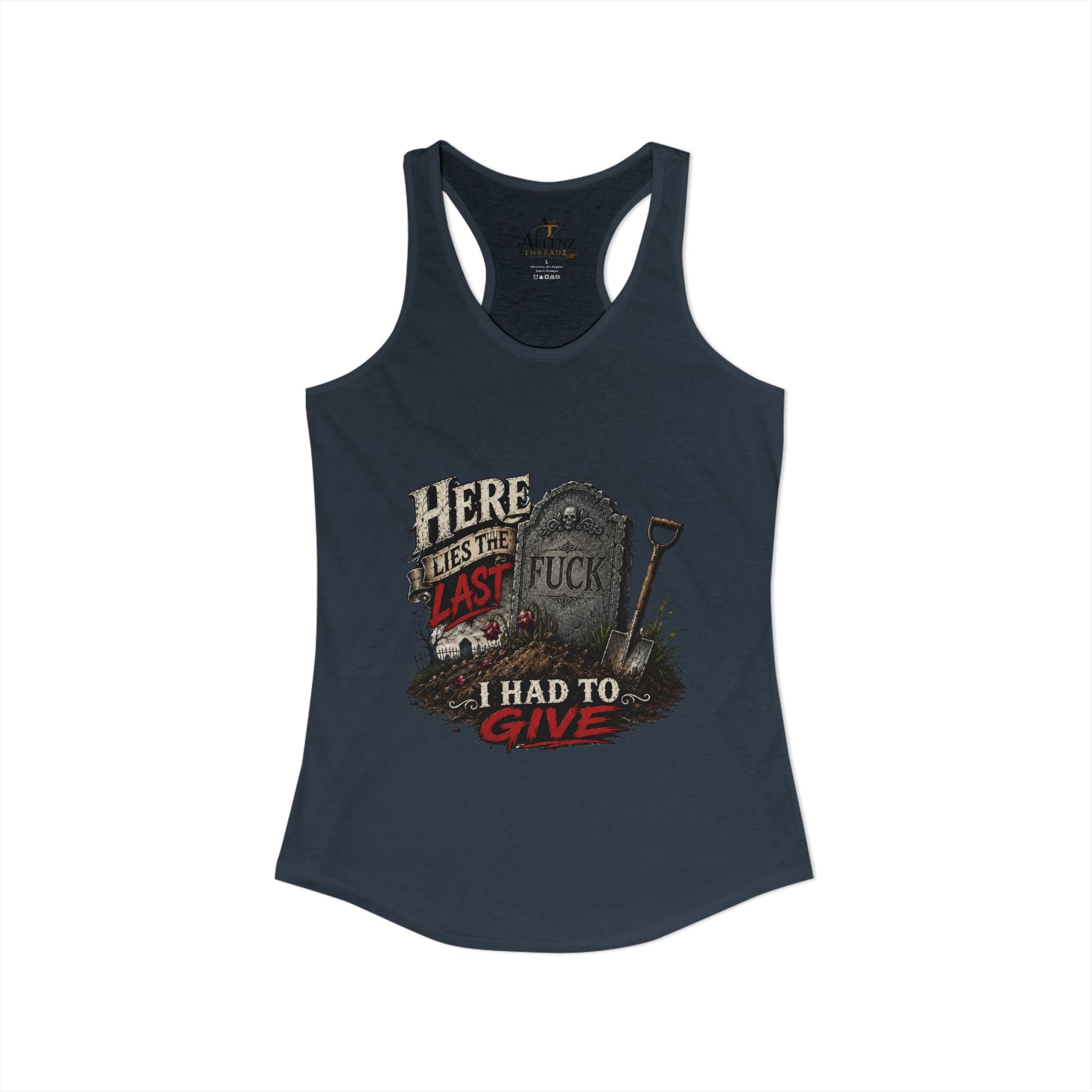 Here Lies Funny Women's Ideal Racerback Tank