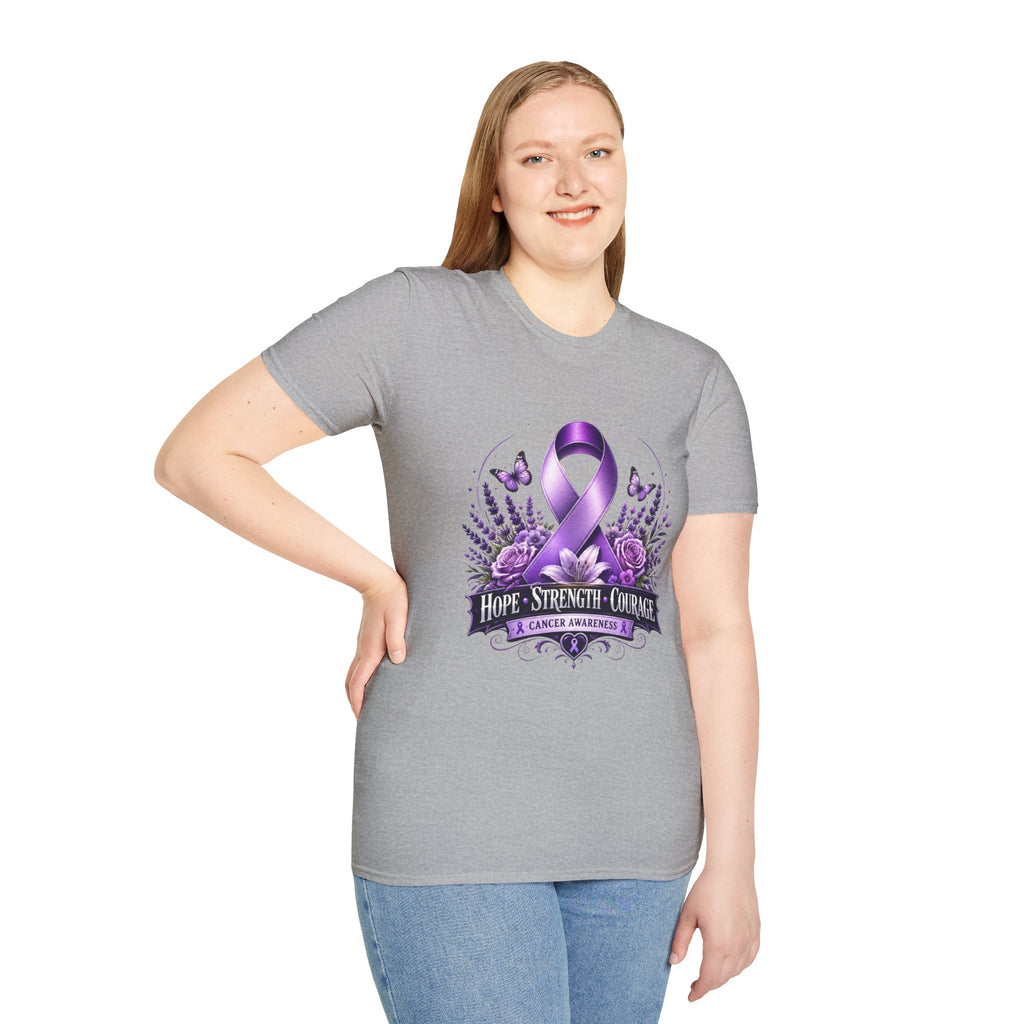 Hope Strength Courage Unisex Softstyle T-Shirt