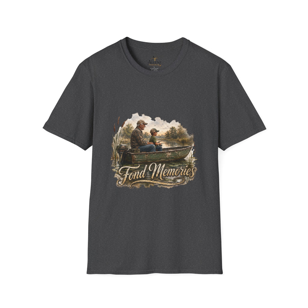 Grandpa and Grandson Fishing Unisex Softstyle T-Shirt