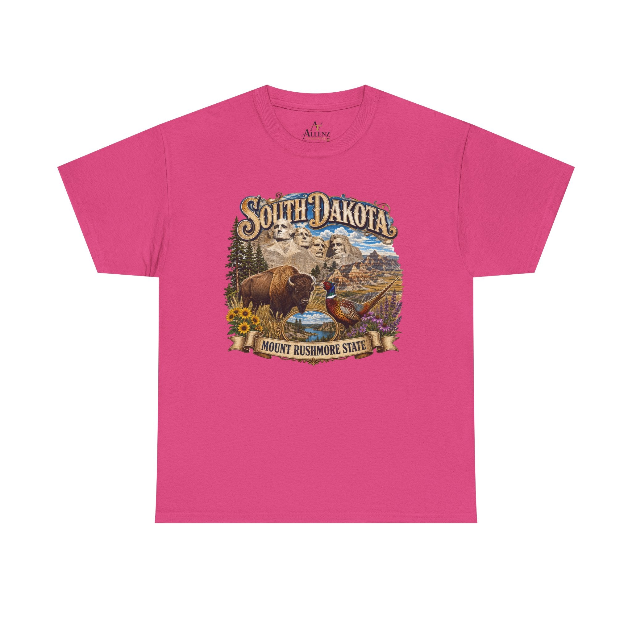 Unisex Heavy Cotton Tee South Dakota – Legendary Spirit of the Mount Rushmore State ⛰️