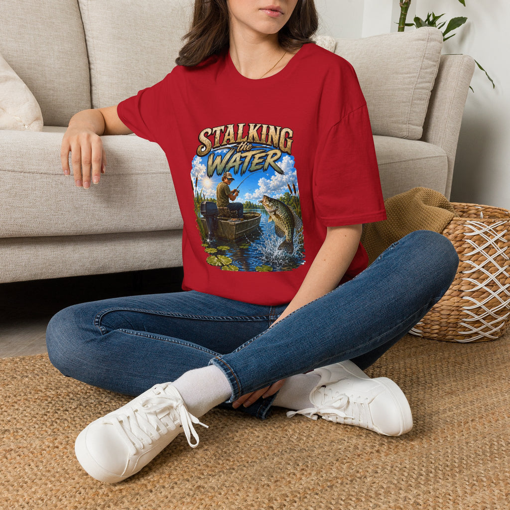 Stalking The Water Fishing Unisex Softstyle T-Shirt