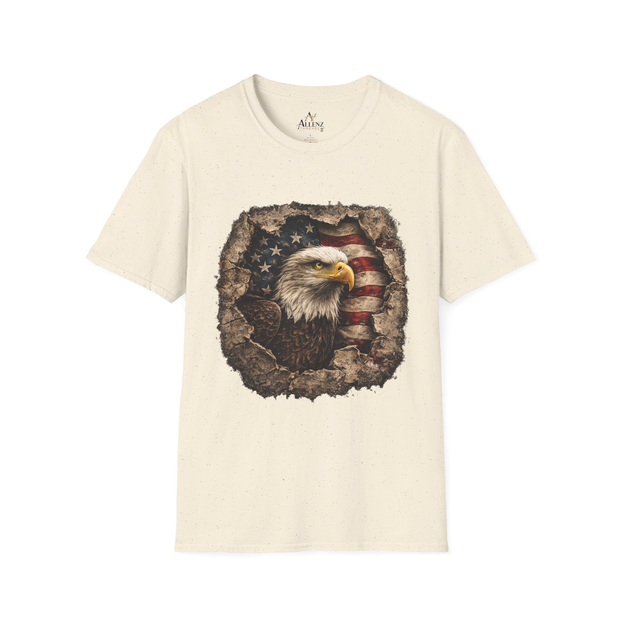 Patriotic Eagle T-Shirt — American Flag Bald Eagle Graphic