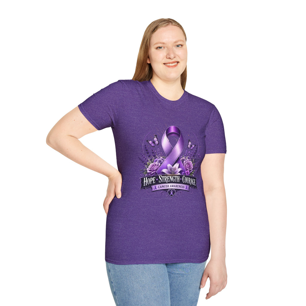 Hope Strength Courage Unisex Softstyle T-Shirt