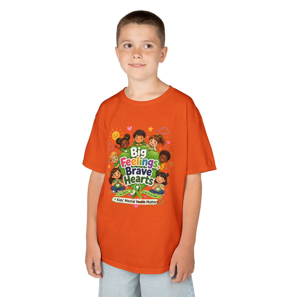 Brave Hearts Mental Health Kids Heavy Cotton™ Tee
