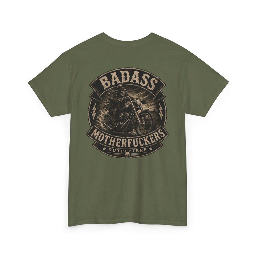 Badass Motherfu.... Bike Unisex Heavy Cotton Tee