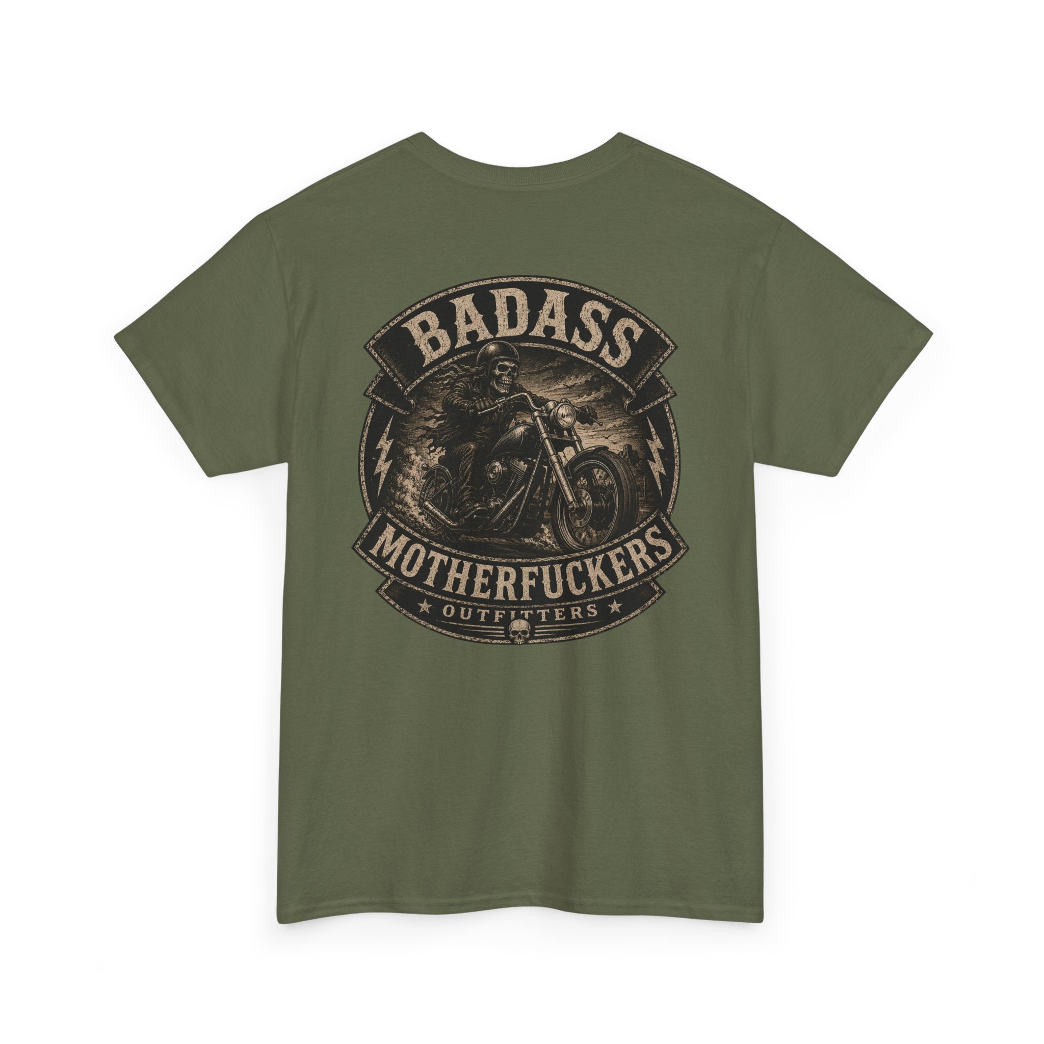 Badass Motherfu.... Bike Unisex Heavy Cotton Tee